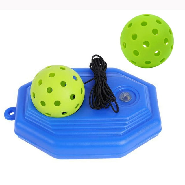 maskred Pickleball Trainer Improve Speed Player for Solo Training Ball with Elastic Rope Green 21x14x6cm