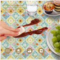 thumbnail image 6 of Pioneer Flower Floral Print Pattern Round Tablecloth 60 X 60 Inch, Wrinkle Resistant Wipeable Table Cloth for Kitchen Dining Picnic Patio Party, 6 of 6