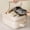 Beige, variant on ShengapQ Travel Shoes Bag, Waterproof Storage Pouch, Holds 3 Pairs of Shoes, Shoe Organizer for Travel and Daily Use, Multi-Purpose Packing and Toiletry Bag, Dustproof and Easy to Carry