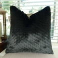 thumbnail image 1 of Thomas Collection Luxury Black Tissavel Faux Fur Throw Pillow - 17447, 1 of 5