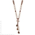 thumbnail image 3 of Finest Gold 1928 Jewelry Copper-Tone Brown Faceted Acrylic Beads 16 in. Y Necklace with 3 in. Extension, 3 of 4