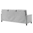 thumbnail image 3 of Modway Ashton Upholstered Fabric Sofa in Light Gray, 3 of 8