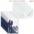 thumbnail image 2 of Ramiter 20pcs Wedding Invitations Card Invite Envelopes Kit Bridal Shower Engagement Party Supplies, 2 of 4