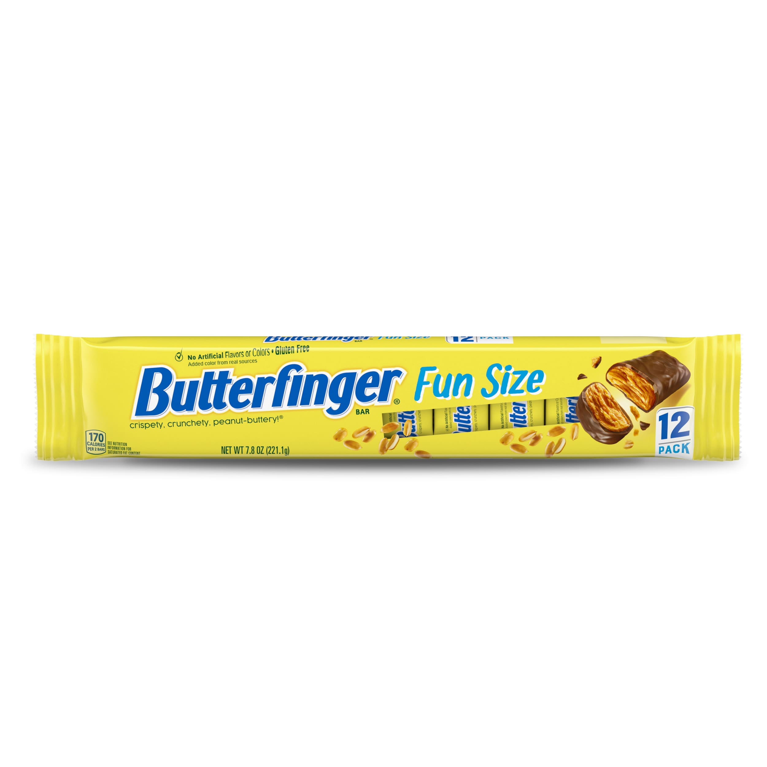 Butterfinger Chocolatey, Peanut-Buttery, Fun Size Candy Bars, Easter Basket Stuffers, 7.8 oz