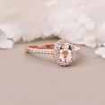 thumbnail image 4 of Oval Morganite Ring, 14K Rose Gold plated Ring, Engagement Promise Ring For Women, Blush Pink Gemstone Ring, Anniversary Gifts For Mother, 4 of 4