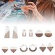 thumbnail image 4 of Wood Earring Blanks, DIY Making 12 Pcs Environmentally Friendly Hole Design Wood Earrings  For Crafts For Art Project ANGGREK Resin Jewelry Making Supplies, 4 of 8