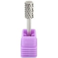 thumbnail image 5 of USA PANA 1/8" Professional Flat Top Large Barrel Carbide Bit - Nail Drill Bit for Manicure Pedicure Tools Dremel Machine - Silver, 3X Coarse Grit, 5 of 8