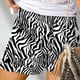 thumbnail image 2 of Pantalones Cortos de Tamaño Más Grande para las Mujeres Imprimir Cómodo Cordón Casual Elástico de la Cintura Bolsillo Pantalones Cortos Sueltos, 2 of 5