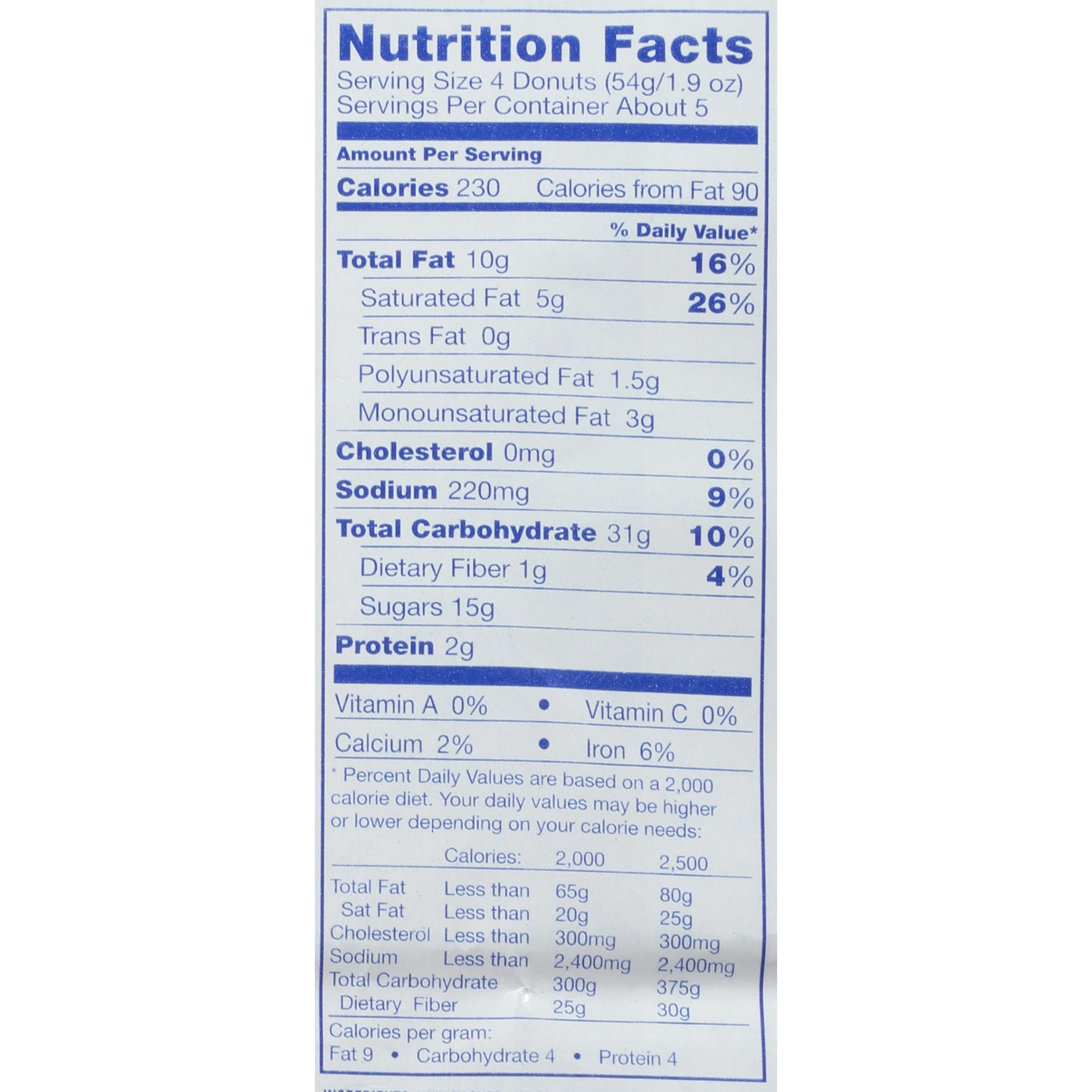 Mini Powdered Donuts Nutrition Facts Besto Blog