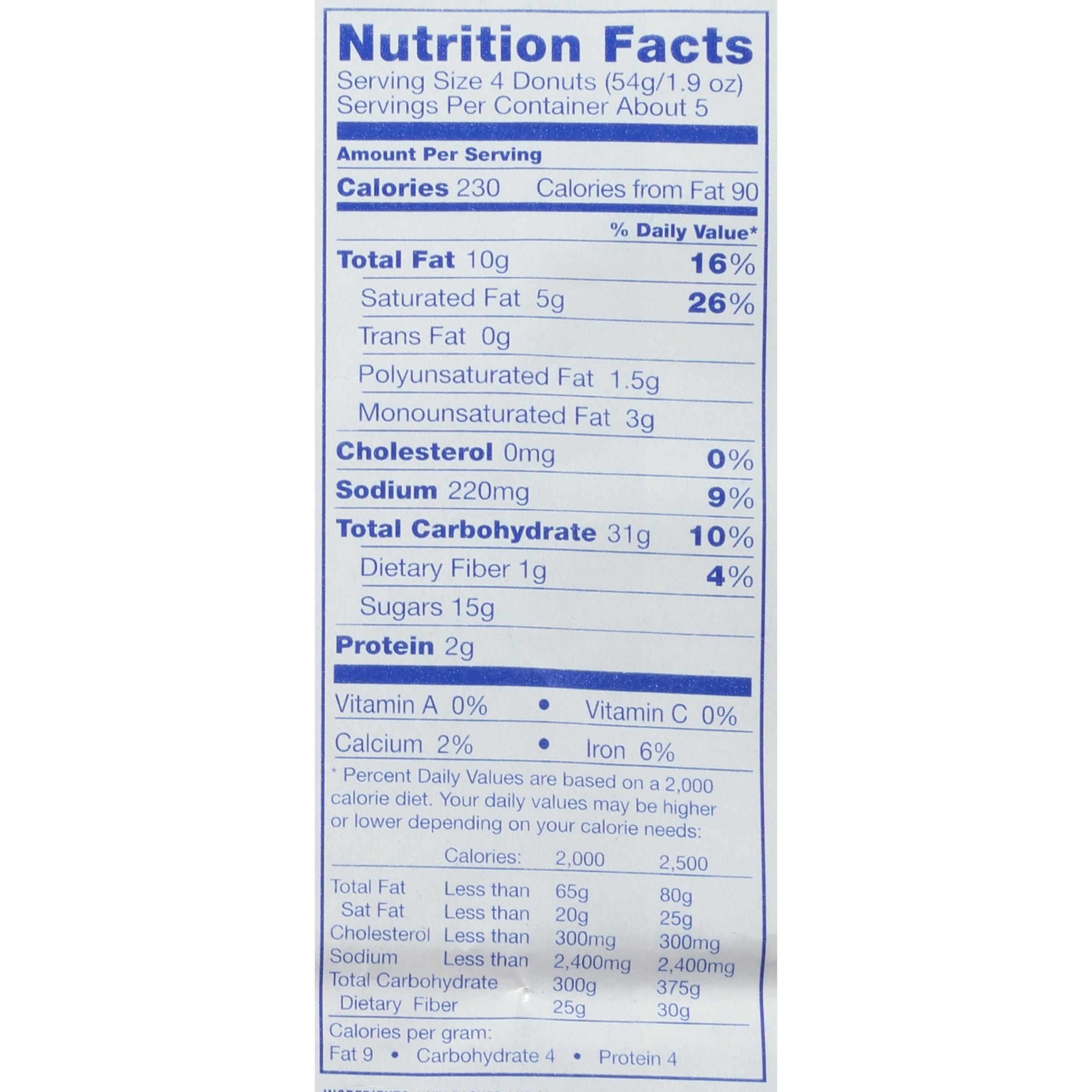 Mini Powdered Donuts Nutrition Facts | Besto Blog