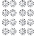 thumbnail image 1 of 8 Pairs Rhinestone Dance Competition Earrings Round Shaped Acrylic Stone Inside Crystal Halo Stud Earrings Stage Opera Performance Bridal Party Earrings Jewelry 15mm, 1 of 4