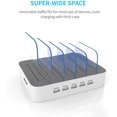 thumbnail image 5 of Charging Station for Multiple Devices, 5 Port Multi USB Charger Station with Power Switch Compatible with iPhone, 5 of 5