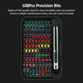 thumbnail image 7 of Micro 132-in-1 Micro Magnetic Screwdriver Set Mini  Screwdriver Set With Color-coded Identification Repair Tool Kit 108 Screwdrivers Bits Small Manual Screw Driver, 7 of 7