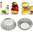 thumbnail image 1 of Molde de caramelo para tarta de huevo, reutilizable, molde para tarta de huevo, molde para tarta, pastel de arroz al vapor, molde para tarta de pelo, herramientas para hornear (color: plateado) (20 piezas) ZefeiWu 8390614088719, 1 of 1