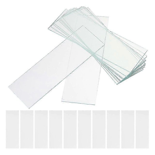 50pcs Microscope Slides Blank Microscope Slides Biological Education Props Microscope Accessories