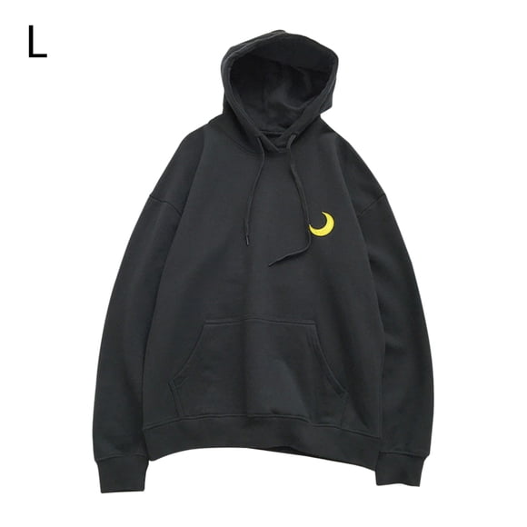 Sudadera con capucha de primavera con estampado de hombres y mujeres, suéter con capucha, abrigo, top de pareja, negro, L kenally AP001403-21B