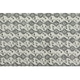 thumbnail image 5 of Casavani Handblock Printed Cotton Kilim Rug 2x12 Runner Rug Gray Beige Cotton Dhurrie Floral Rug Hallway Stair Runner, 5 of 6