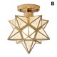 thumbnail image 4 of Lámpara de techo con forma de estrella de cinco puntas, luz de techo para pasillo, balcón, lámparas pequeñas, lámpara de arte de hierro, 4 of 5