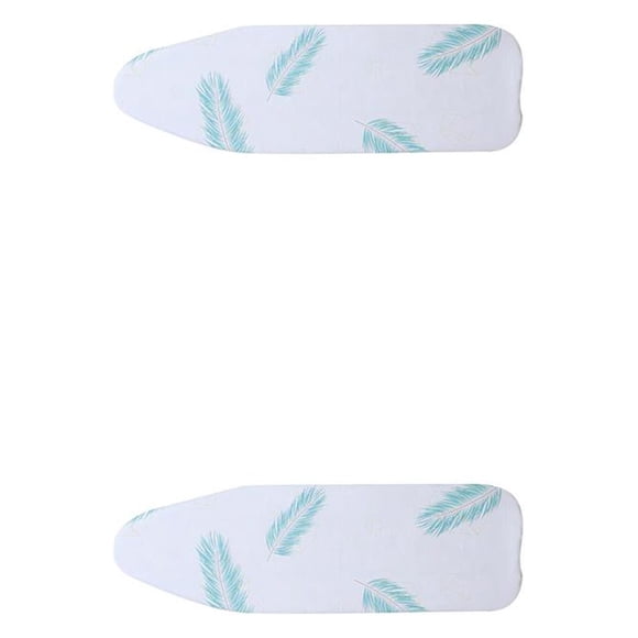 Wosthever Ironing Board Table Cover Protector Laundry Supplies 2piezas plumas verdes 140x50cm