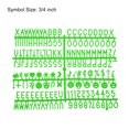 thumbnail image 2 of Felt Board Letters, 680 Characters Green 3/4" Letters Numbers Symbols Changeable Plastic Message Boards 4Pcs, 2 of 6
