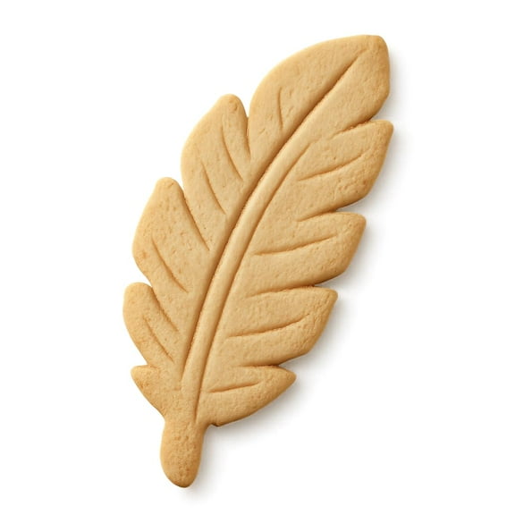 Feather Cookie Cutter & Stamp 4x1.5" for Baking Fondant Clay Embosser Gifts