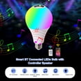 thumbnail image 3 of A C85-265V Luz blanca de 12 W + RGB S-mart BT LED conectados Luz B-ulb con controlador Cont Abanopi Bulbo, 3 of 7