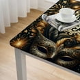 thumbnail image 4 of nygtbtfer 3 Pieces Happy New Year Tablecloths Black Gold Plastic New Year Disposable Table Cloth Rectangle New Year Table Cover for New Years Eve Party Decorations and Supplies,, 4 of 7