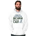 thumbnail image 3 of Funny Fishing Cast Pun Fisher Humor Men's Big & Tall Graphic Hoodie Brisco Brands 2X, 3 of 5