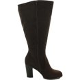 thumbnail image 2 of Style & Co. Womens Addyy Microsuede Knee-High Boots Brown 12 Wide (C,D,W), 2 of 3