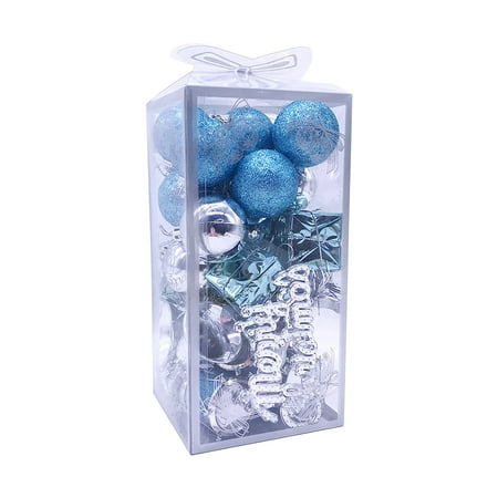 

32PCS Christmas Tree Ornament Pendant Party Supplies Tree Hanging Plastic Ball