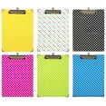 thumbnail image 2 of JAM Paperboard Clipboards with Metal Clip, 9 x 12.5, Assorted Polka Dot, 6/Pack, 2 of 4