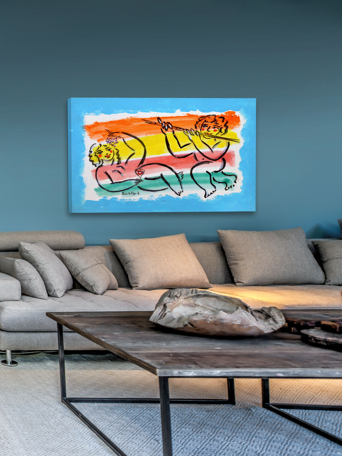 "Adonis and Venus" Painting Print on Wrapped Canvas