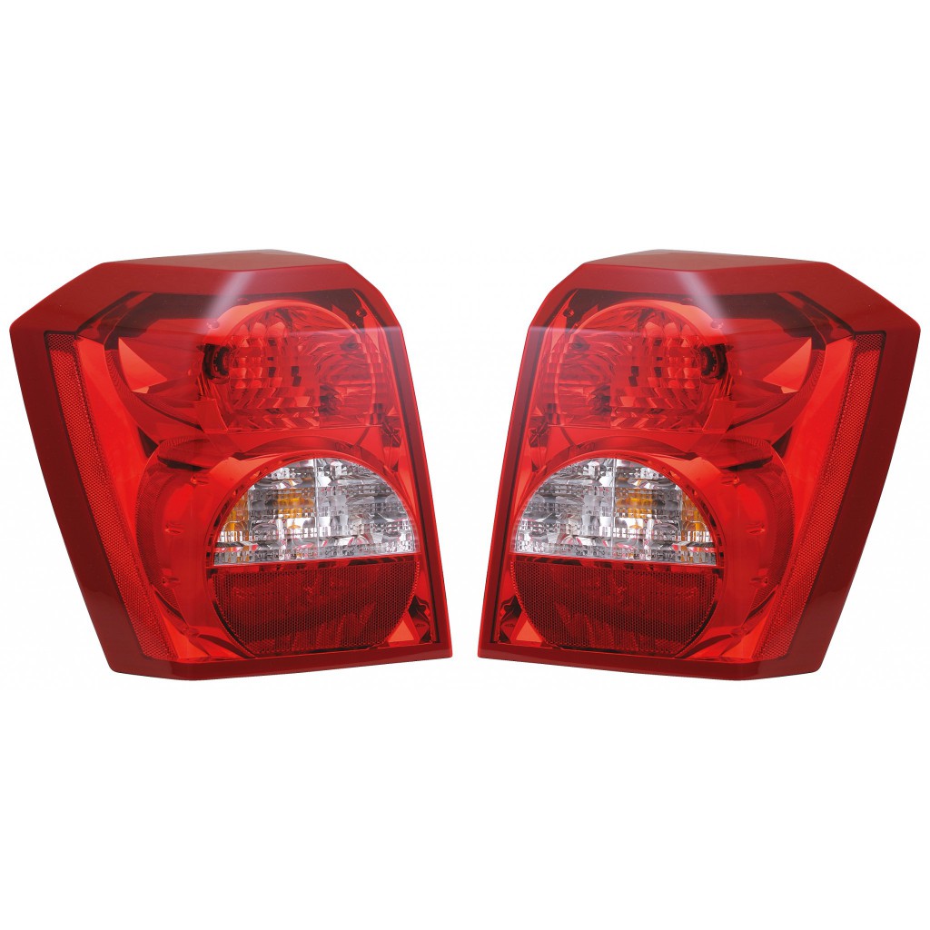 KarParts360 For 2007 DODGE CALIBER Tail Light Assembly Pair Driver and Passenger Side w/Bulbs