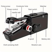 Handheld Sewing Machine,Mini Handheld Sewing Machine for Quick Stitching,Portable Sewing Machine Suitable for Home,Travel and DIY,Electric Handheld Sewing Machine for Beginners