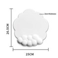 thumbnail image 4 of 2 pack Mouse Pad Wrist Support with Surface,Cloud Wrist Rest Mousepad with Memory Foam,Non-Slip Base Mouse Pad for Home Office Laptop Easy Pain Relief (Cloud White), 4 of 5
