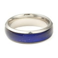 thumbnail image 2 of 10pc Non-Mood Ring Temperature Change Color Emotion Feeling 201 Stainless Steel Plain Band Ring for Women Stainless Steel Color Inner Diameter: 17mm, 2 of 3