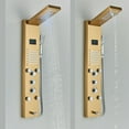 thumbnail image 3 of Senlesen Brushed Gold Shower Panel Tower LED Rain&Waterfall Massage System Body Jet, 3 of 12
