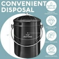 thumbnail image 4 of Countertop Compost Bin Kitchen | 1.3 Gallon | Odorless Composting Bin with Carbon Filters | Indoor Compost Bin with Lid | Stainless Steel Kitchen Composter for Food Scraps & Waste Recycling, 4 of 16