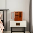 thumbnail image 4 of OULII Small Wall Storage Cabinet Wooden Bedside Storage Cabinet Use 1Set, 4 of 6