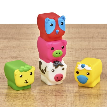 Spark. Create. Imagine. 5-Piece Stack & Learn Animals, Multicolored - Walmart.com