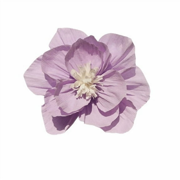Namzi-b 3Pcs 8in Crepe Paper Flowers Decoration for Wall, Flowers for Wedding Decor,Flower Backdrop Decor,Baby Shower,Birthday Party,Photo Backdrop,Archway Decor, Nursery Wall Decor，Light Purple