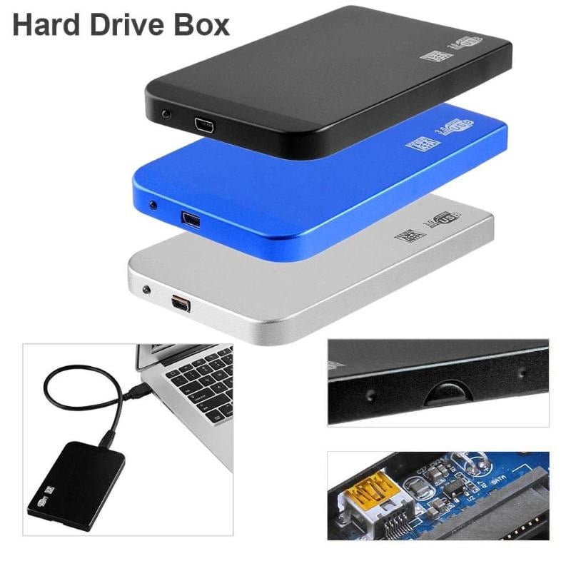 Desktop U&D 500GB 2.5 Inch Portable External Hard Drive USB3.0 Mobile HDD Storage Compatible for PC 500GB, Grey Xbox 360 MacBook Chromebook PS4 Laptop,Mac Xbox One 