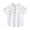 White, variant on KYAIGUO Baby Boys Kids Clothes Summer Short Shirt Solid Color Shirt for Toddler Boys 1-6 Years Old