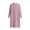 Pink, variant on Womens Fall Knit Dresses Casual Solid Color Midi Dress Round Neck Long Sleeve Dress