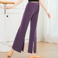 thumbnail image 4 of Plebaso Yoga Gym Pants for Women Casual Solid Color High Waist Split Wide Leg Pants Women's Loose Athletic Pants, 4 of 7