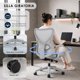 thumbnail image 3 of Silla Ergonómica Escritorio Soporte Lumbar Ajustable Gris, 3 of 9