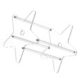 thumbnail image 3 of Star Shaped Transparent CD Storage Rack for Desktop Display – Lightweight Organizer for Books & Records, Minimalist Design for Home & Office Use, 3 of 3
