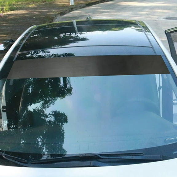 Topbathy 2Pcs Black Rear Window Decal Car Sticker Fade Resistant Sunshade for Vehicle Decoration
