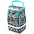 thumbnail image 5 of Arctic Zone Dual Compartment Lunch Bag Plus with Microban® Protected Easy Clean Lining, Black and White Aztec, 5 of 10