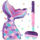 thumbnail image 1 of Piñata Atiloy con cola de sirena con venda en los ojos para fiestas de niñas, 1 of 9